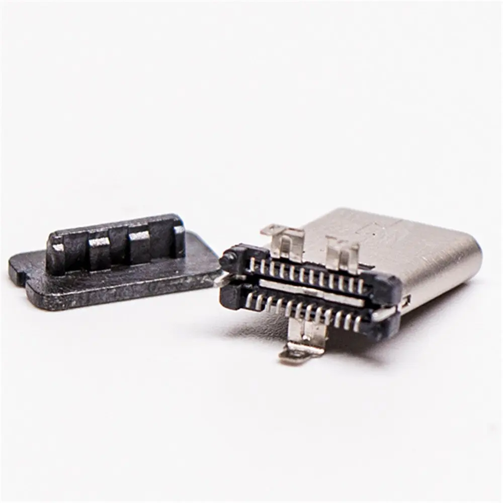 Vertical USB C Male Connector Through Hole 16Pin, Replacement Plug for PCB DIY Project