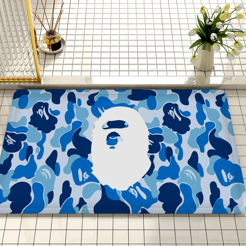 Harajuku Trend in Japan A-APE Floor Mat INS Style Soft Bedroom Floor House Laundry Room Mat Anti-skid Bedside Area Rugs