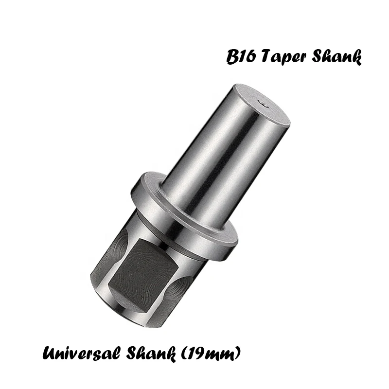 Weldon المغناطيسي الحفر تشاك اتصال ملحق ، عرقوب سريعة إلى B16-Taper-Shaft ، 3/4 "محول ، 1/2"-20UNF الموضوع