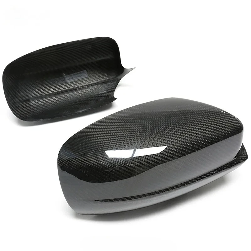 Top Material Car Rearview Mirror Cover for Dodge Charger Dry Carbon Fiber Mirror Cover