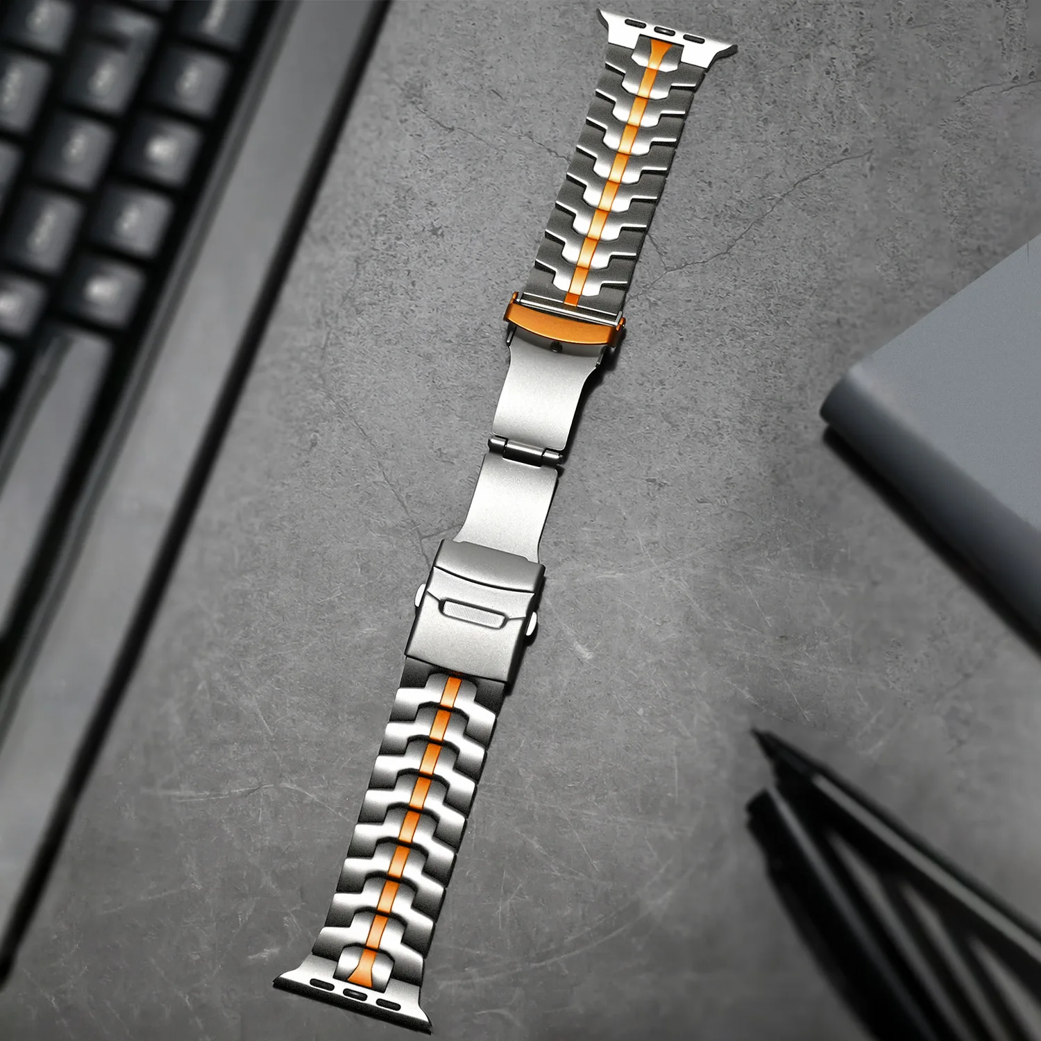 Stainless Steel Watchband For Apple Watch Series 10 Band 46mm Metal Bracelet Strap iWatch Ultra 2 1 49mm 45mm 44mm 42mm 6 SE 9