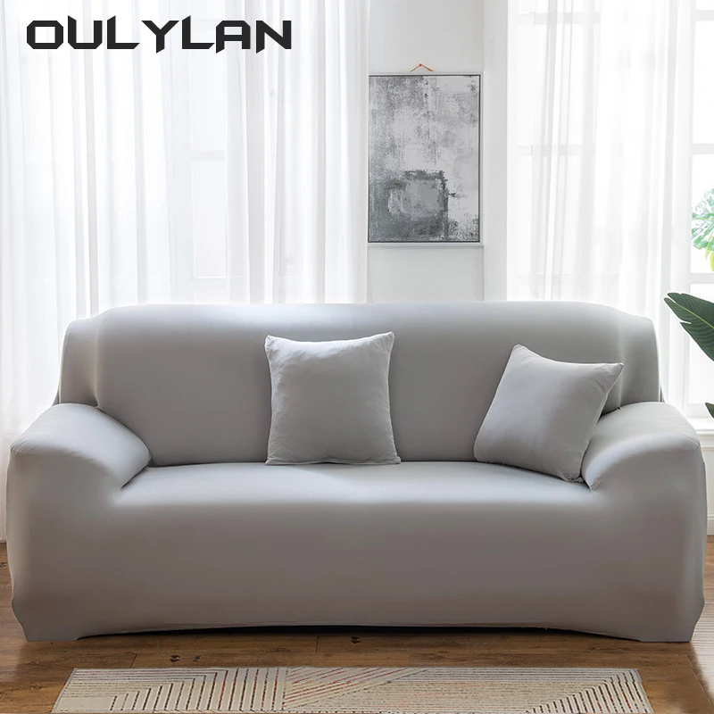 Sofa Covers Cover Chair Cover 1/2/3/4-seat Stretch  Slipcover Sectional Corner CouchPlain for Living Room All-inclusive Elastic