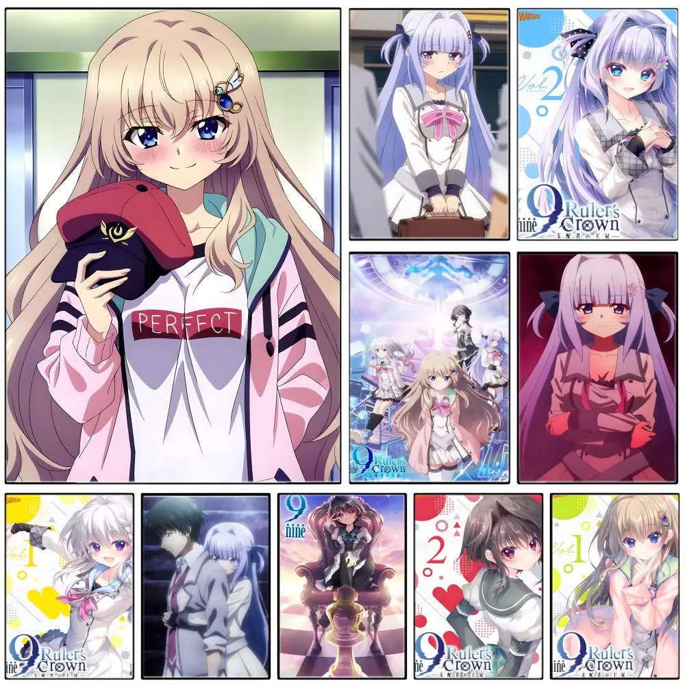 Dark Fantasy Anime nine Rulers Crown Poster  Self-adhesive Art Waterproof Paper Sticker Coffee House Bar Room Wall Decor