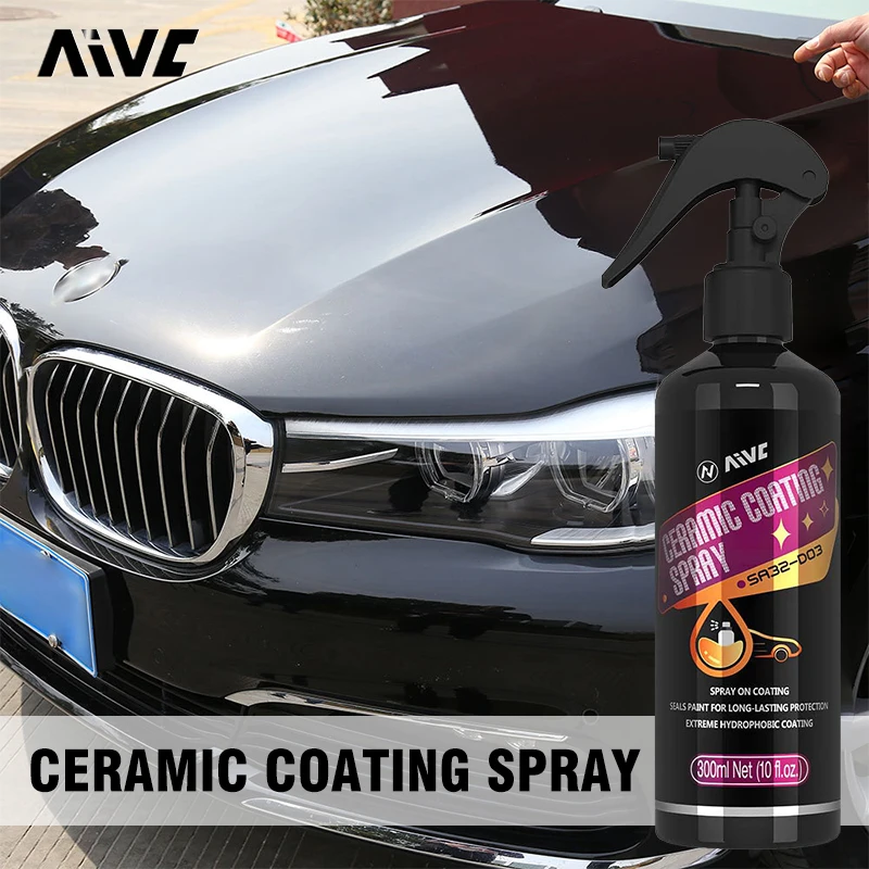 AIVC Sprayable Nano Ceramic Car Coating for Auto Paint Care Crystal Long-Lasting Protection Paint Gloss Enhancement & Sealant