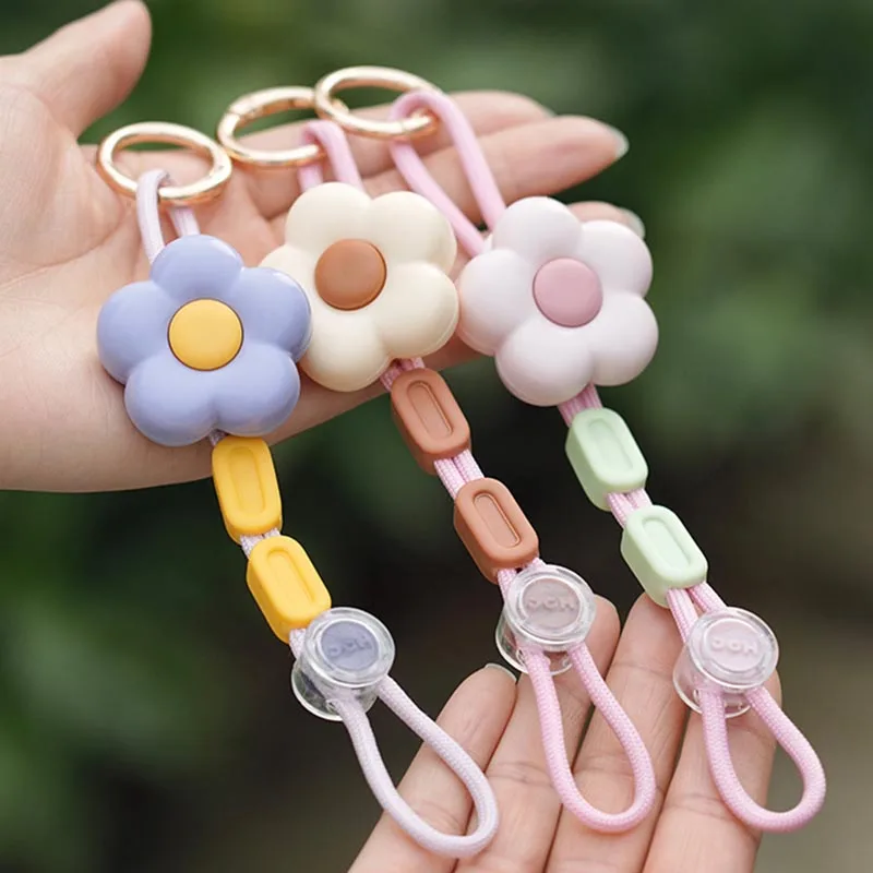 Cute Flower Hat Clip for Backpack Elastic Anti-Lost Hat Holder with Carabiner for Travel Outdoor Activities Versatile Bag Hanger