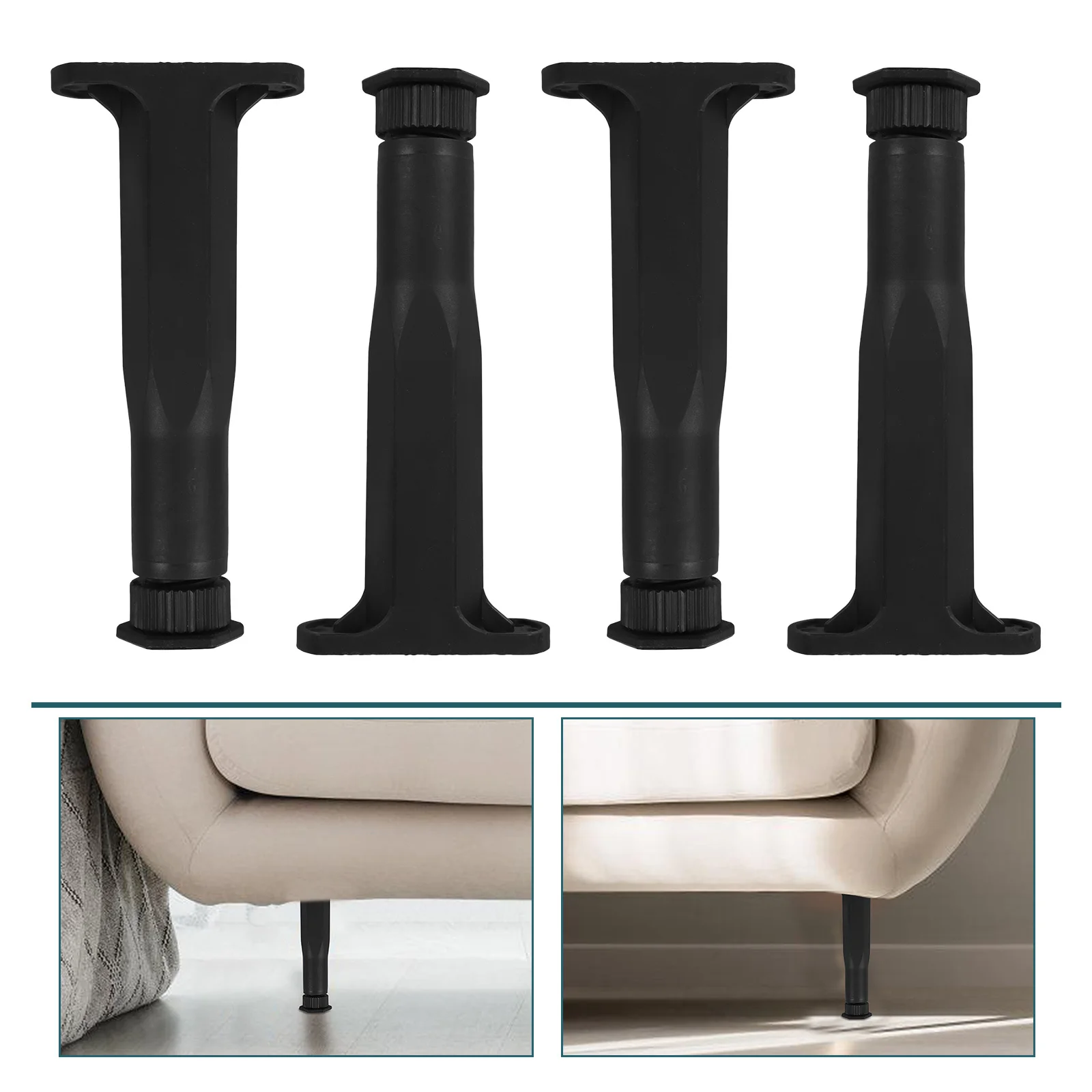 

1Set Adjustable Bed Support Legs Height Replacement Heavy Duty Bed Frame Legs Extenders Furniture Replacement Support