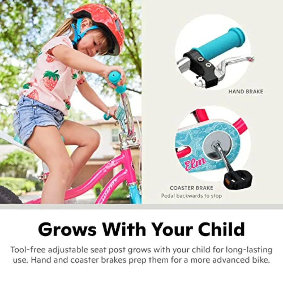 Bicicleta de equilíbrio de 12-18 polegadas para idades de 2 a 13 anos Preto Azul Vermelho Teal Rosa ou Roxo SmartStart Design ergonômico Assento ajustável cresce com