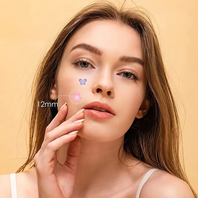 40/80/200pcs flor rosto cuidados com a pele acne espinha remendo cura profissional invisível