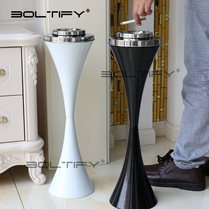Creative Bathroom Floor Standing Covered Ashtray Personalized and Fashionable Elevator KTV Toilet Living Room Ashtray
