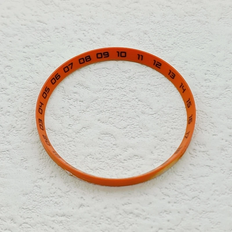 Durchmesser 30,5 mm Uhrenkapitelring passend für SKX007 SKX009 SRPD NH35 NH36 Uhrengehäuse Mehrfarbiger Kunststoffring Refit-Teile – Detail 5