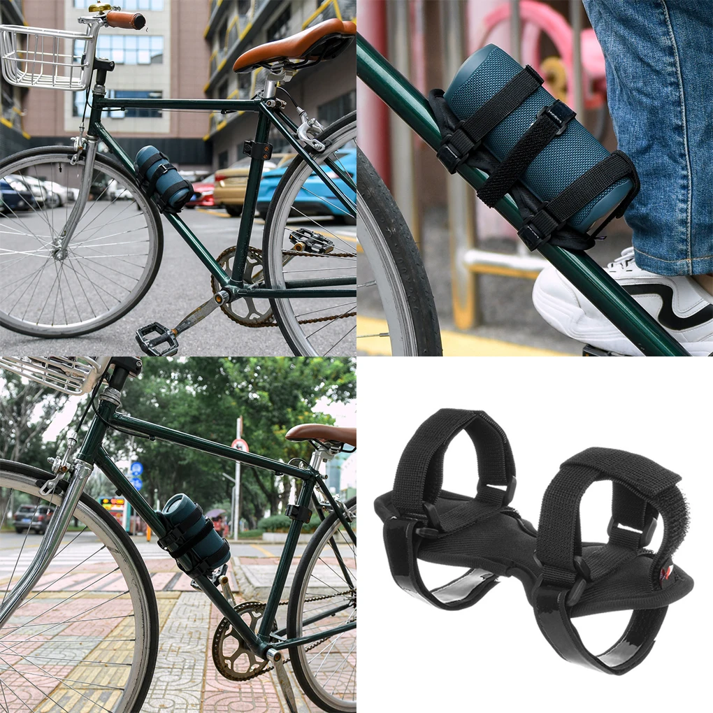 Bike Water Bottle Holder MTB Quick Release Bluetooth-compatible Speaker Kettle Fixing Mount Strap Detachable Accessories