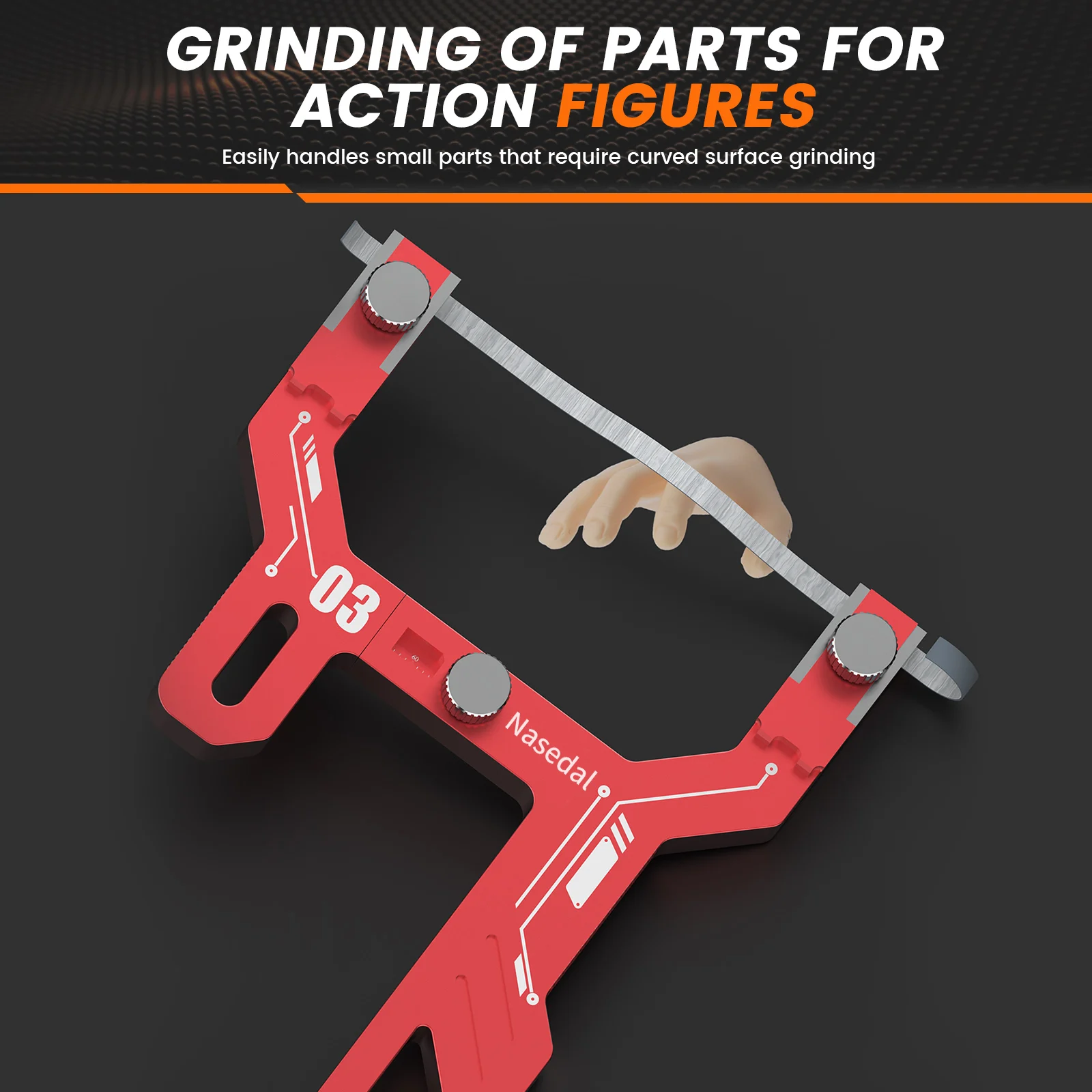 

Nasedal Curved Surface Polishing Tool for Gundam Military Miniature Model Making 1.0-15mm Precision Polishing DIY Craft Assembly