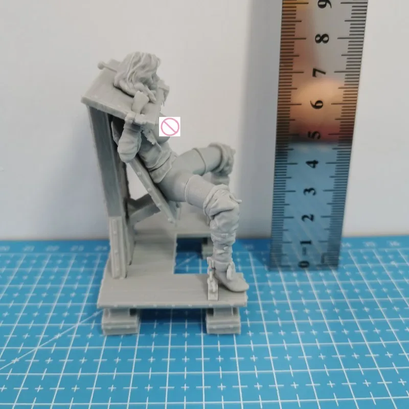 Yennefer ingossato Fai da te Figura in resina Scala 1/24 Kit modello assemblato Smontato Diorama Non verniciato Figurine Giocattoli per hobby