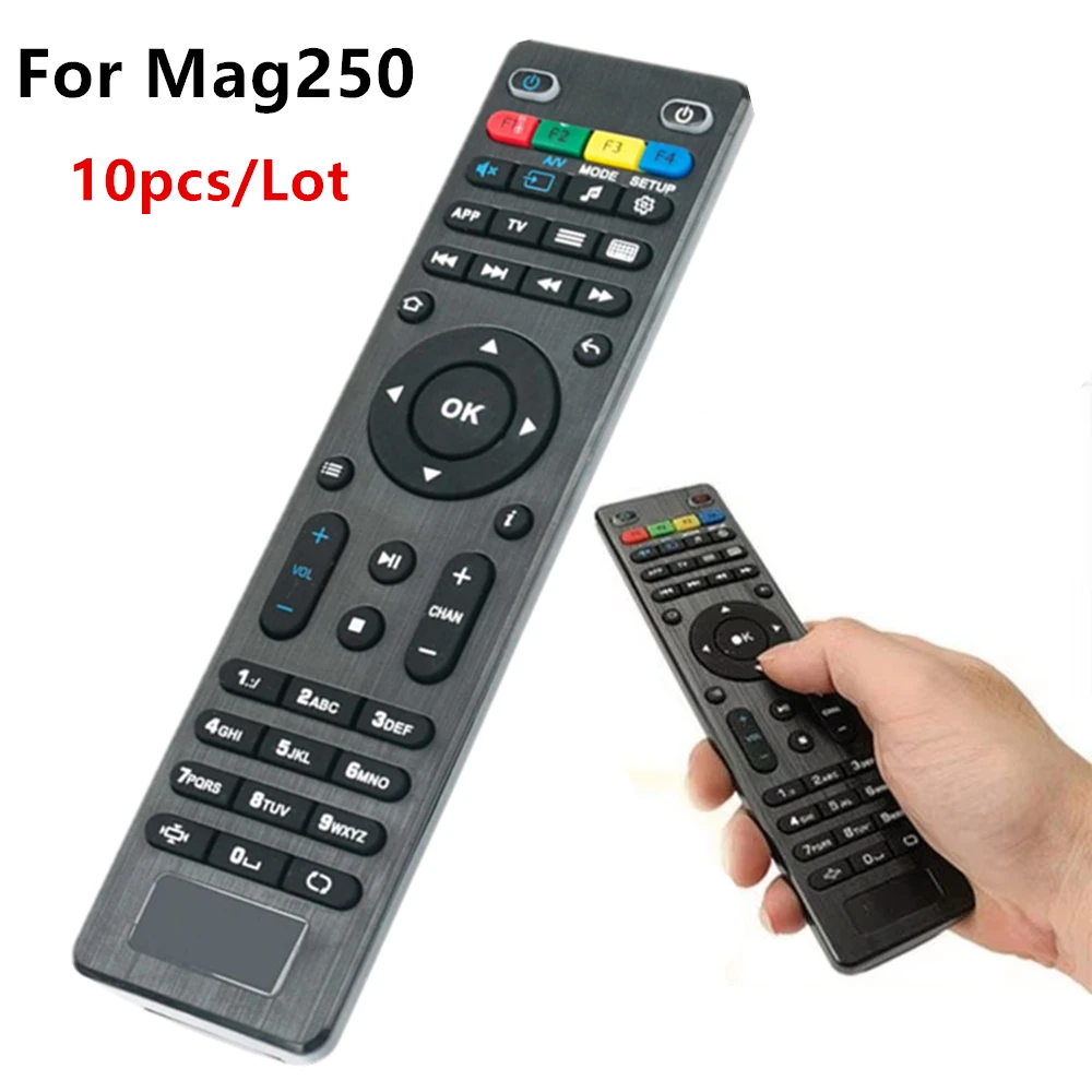 10pcs For Mag250 Remote Control Replacement IR Smart Remote Controller For Mag 250 254 255 260 261 270 IPTV TV Set Top Box
