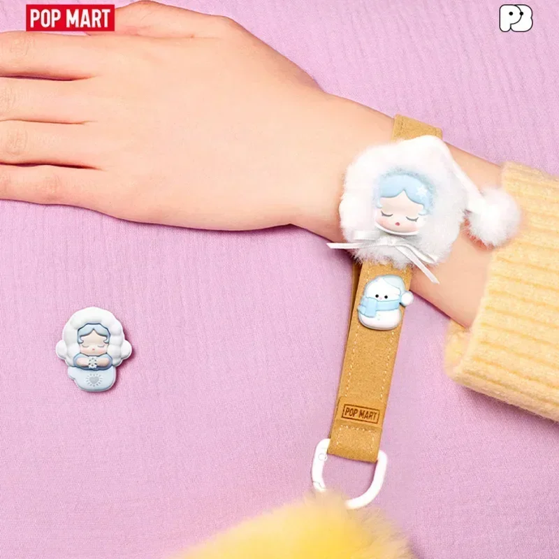 

POP MART Fluffy Cozy Series Blind Box Mystery Box Toy Kawaii Decorative Perforated Buckle Home Decor Ornaments Figurines