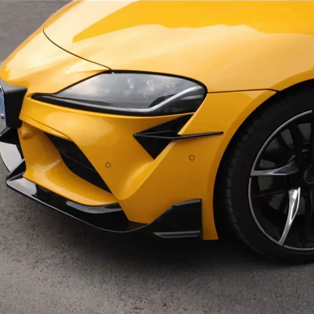 For Toyota Supra A90 A91 2019-2025 Car Front Bumper Hood Side Spoiler Air Vent Trim Fender Cover Sticker Accessories Carbon ABS