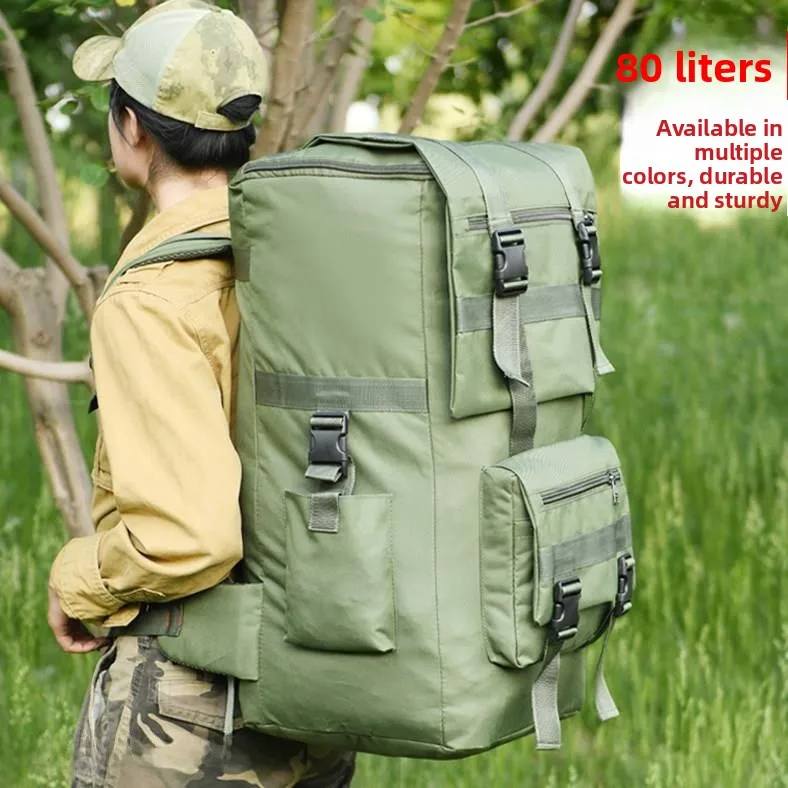 

Ultra-Light Large Capaci 80L Travel Bapa Men's Women's Hiking Cam Outdoor Sports Bag Soft Handle Polyester