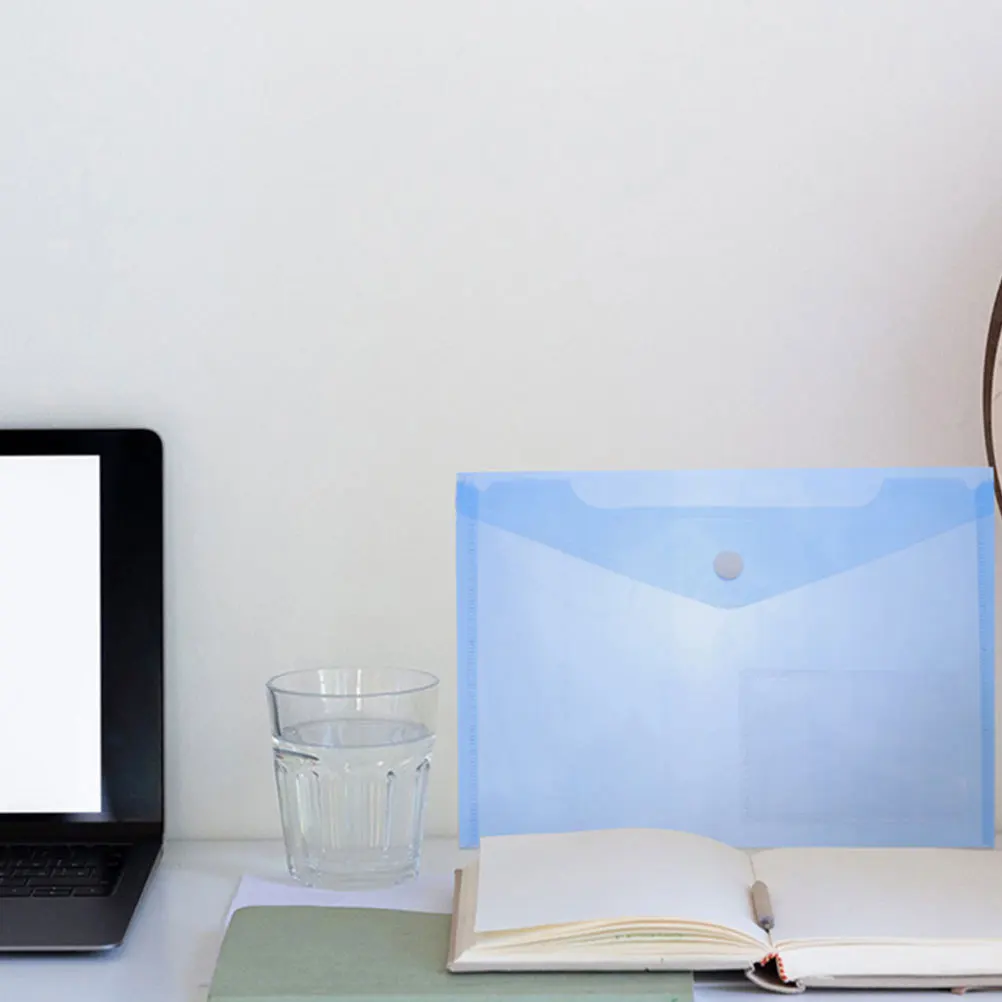 6 قطعة A5 مجلد ملفات بلاستيكي المواد توفير المساحة مكتب منظم المجلدات للوثائق حقيبة ملفات بلاستيكية #5