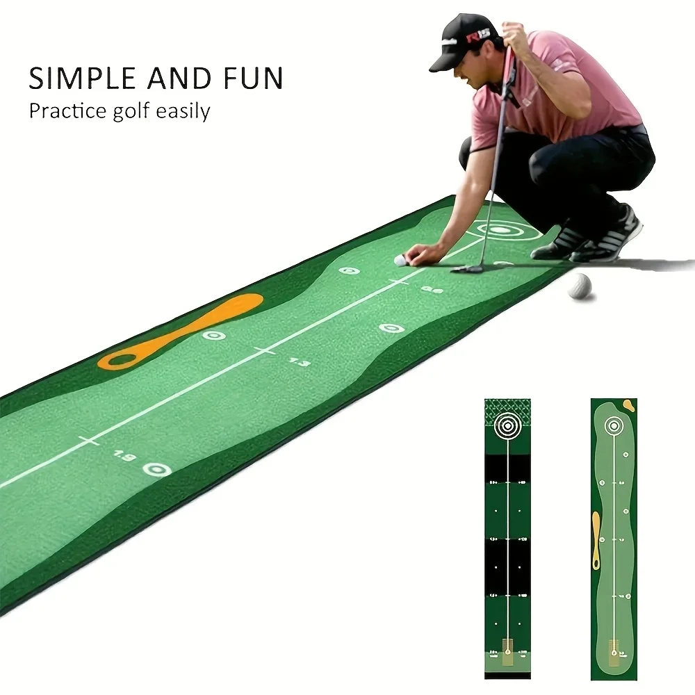 Golf Carpet Putting Mat Thick Smooth Practice Putting Rug For Indoor Home Office Golf Practice Grass Mat Golf Training 50X300cm