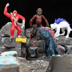 2024 zabawkowa zabawka Godzilla Wars King Kong 2 Mini kolekcja kamienna jaszczurka jaszczurka mała małpka zabawki Model kolekcjonerski prezent