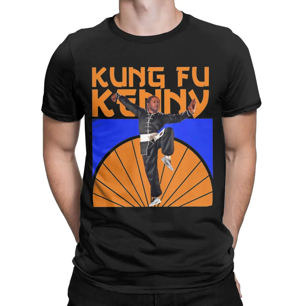 Funny Kendrick Lamar Kung Fu Kenny T-Shirts Men Round Neck Cotton T Shirt Short Sleeve Tees Plus Size Tops