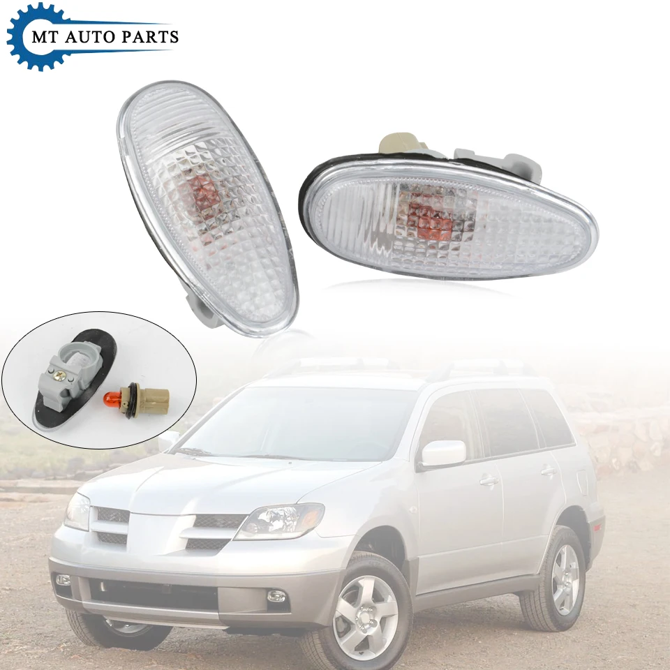 MTAP  For Mitsubishi Lancer Outlander Pajetro Montero Shogun Galant MR522027 Front Fender Marker Light Side Turn Signal Lamp