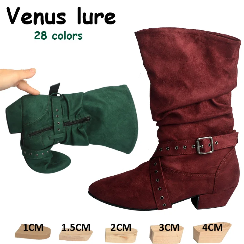 

Venus lure Dance Practica Boots Women Leather Suede Soled Line Dance Shoes Women Jouncing Ladies Dancing Boots Prescott Boots