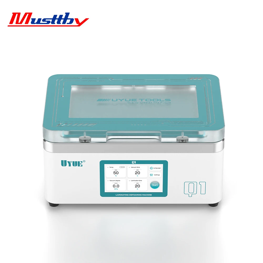 Musttby Q1 Screen Laminating Machine With Built-in Air Compressor/ Vacuum Pump For Mobile Phone Flat Curved Screen Repair Tool