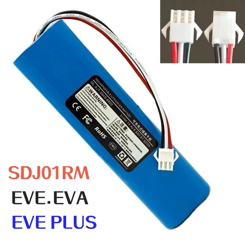 Original 9900mAh For ROIDMI EVE EVA EVEPLUS SDJ01RM SDJ06RM Sweeping Robot Rechargeable Battery