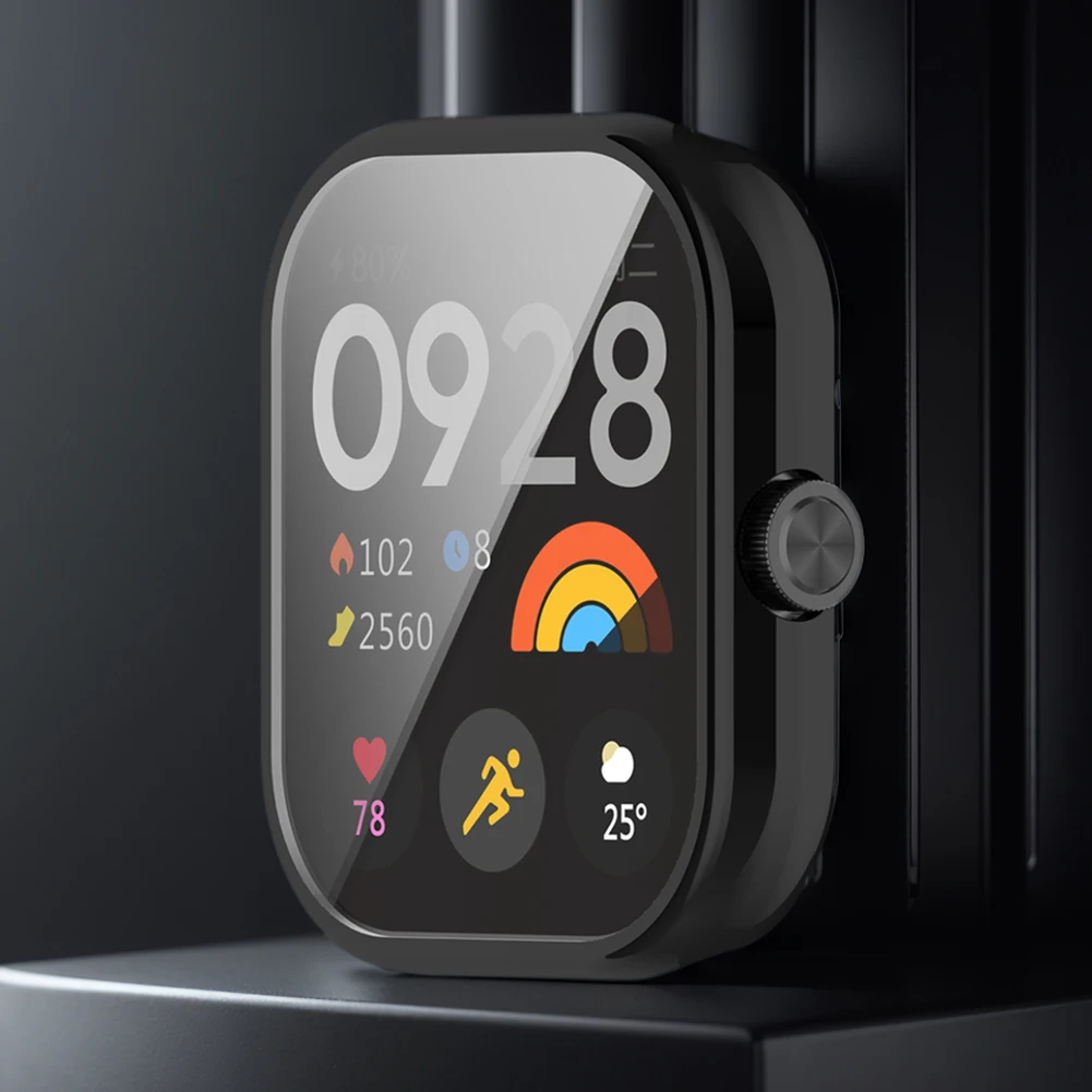 ฝาครอบป้องกันเคสหน้าจอ TPU เปลือกปกป้องป้องกันทุกส่วนนุ่มกันฝุ่นนาฬิกากันชนอุปกรณ์ป้องกันหน้าจอสำหรับ redmi Watch 4