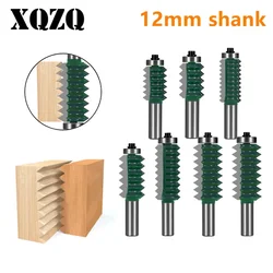 12mm Shank Multi-Tooth Shape Bit Router Bit Carbide Cutter Woodworking Milling Cutter for Wood Bit Face Mill End Mill Tools