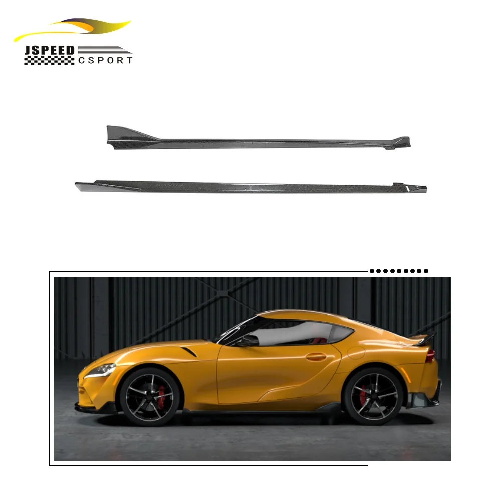 

Suitable for Carbon fiber side skirts are Suitable for the Toyota SUPRA 2019-2020