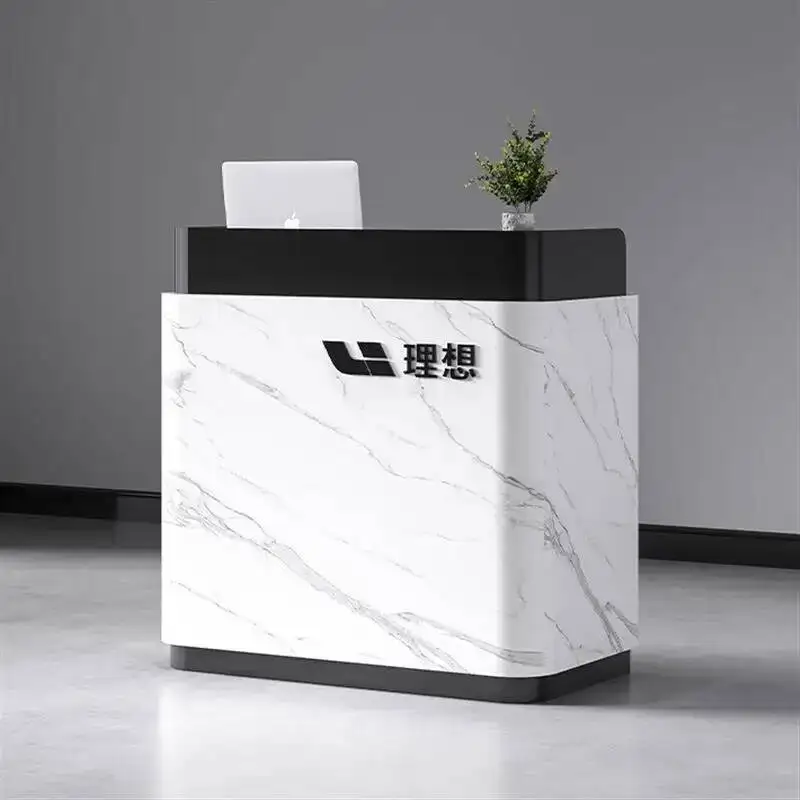 

Luxury Reception Desks Decorations Modern Reception Desk Accessories Display Rezeption Desk Beauty Commercial Furniture