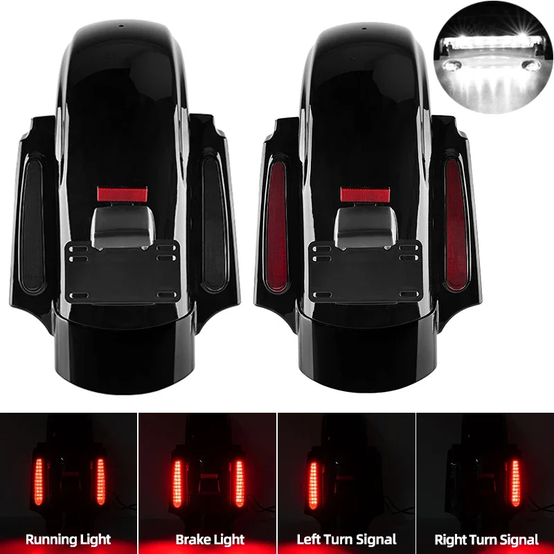 1 Set Motorcycle LED Rear Fender System For Harley Touring Electra Glide Road King Street Glide Ultra Limited FLHX FLTRX 09-13