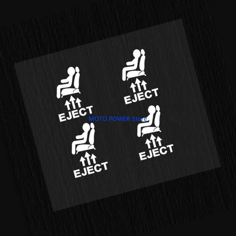 

G7ND 4PCS Upgrades Car Stickers White Universal Adhesive Decals Smooth Installation for Blank Dashboard Buttons Use