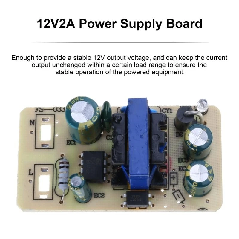 P5EA AC220V to DC12V2A PCB Power Module Circuit Board For Manufacturers Multiple Safety Features