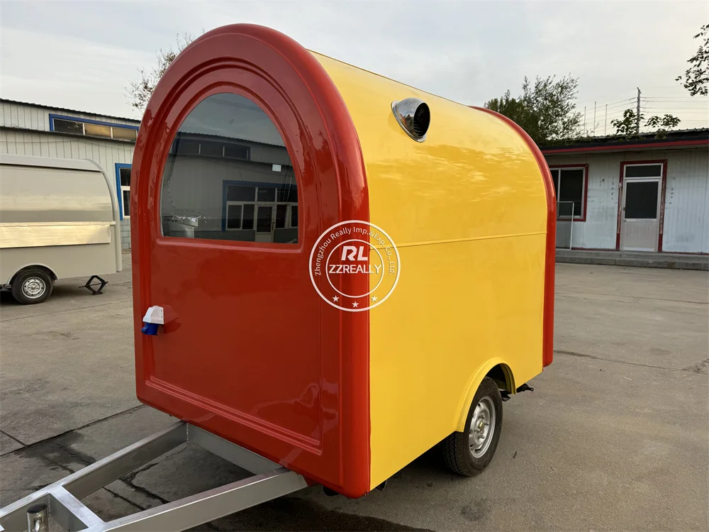 Caminhão de comida de concessão totalmente equipado carrinho de lanche carrinho de sorvete rua cozinha móvel reboque de comida rápida