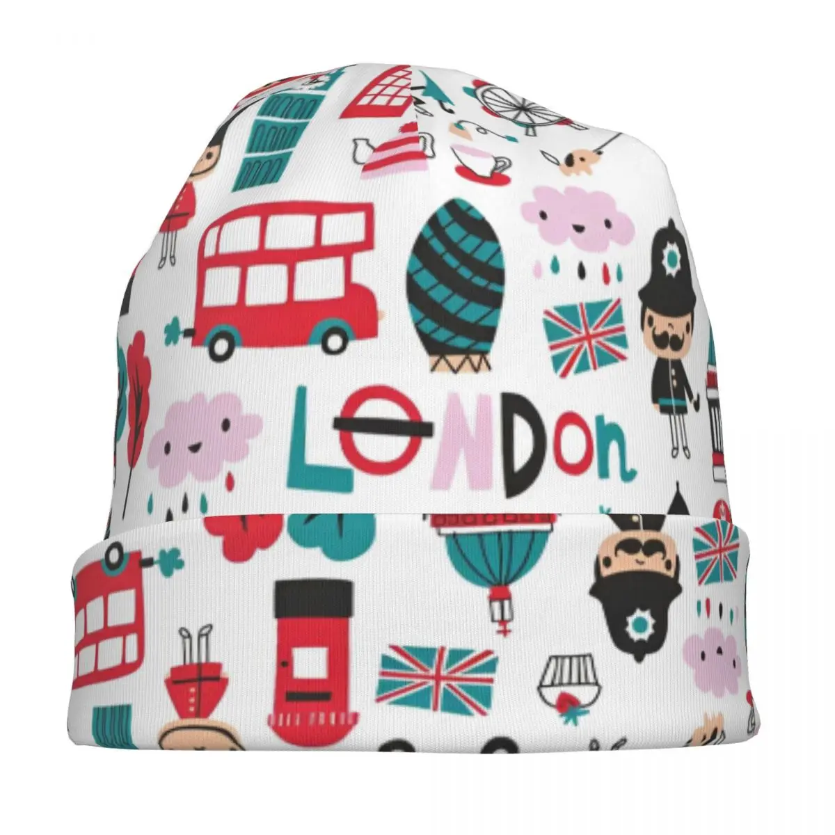 Enchanted London Landmarks Caps Cool Adult Street Skullies Beanies Hats Summer Warm Dual-use Bonnet