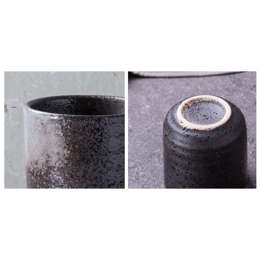 

3Pcs Retro Manual Handmade Ceramics Tea Cup Set Heat Resistant Portable Teaware for Home Office Outdoor Ceramics Teapot Set