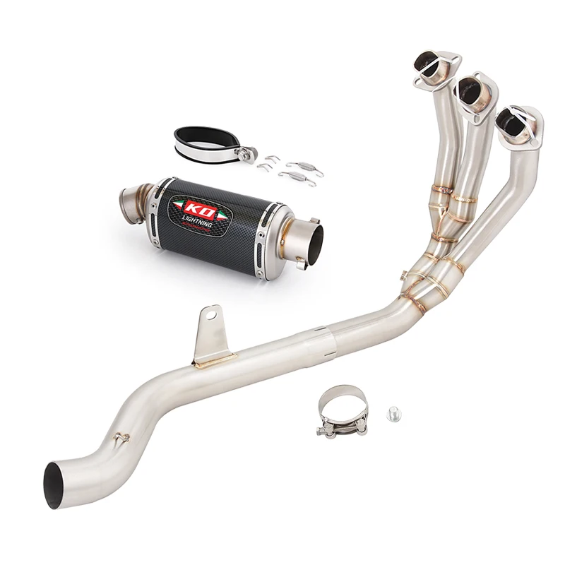 Para Triumph Trident 660 2021-2025, Tubo de Conexión del Colector de Escape para Motocicleta, Sistema de Escape, Punta del Silenciador, Triumph Tiger 660/660 Sport 2022-2025