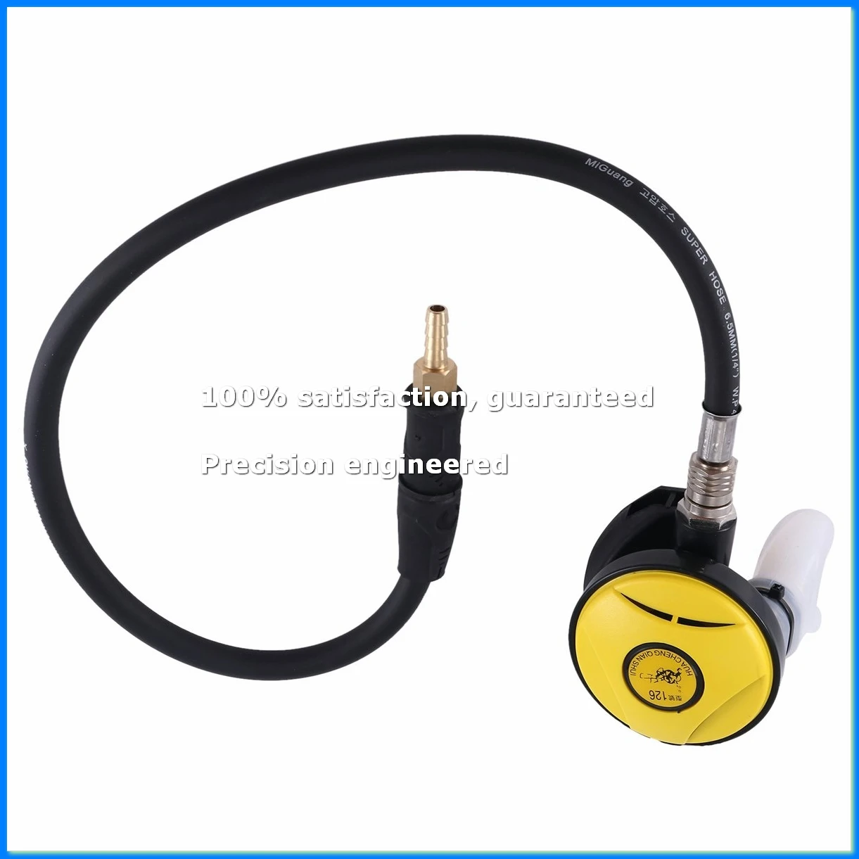 Scuba Diving Diver Regulator Diving Snorkel Tube Snorkeling Equipment Pressure Reducer 2Nd Dive Diving Regulator-Yellow-A07G