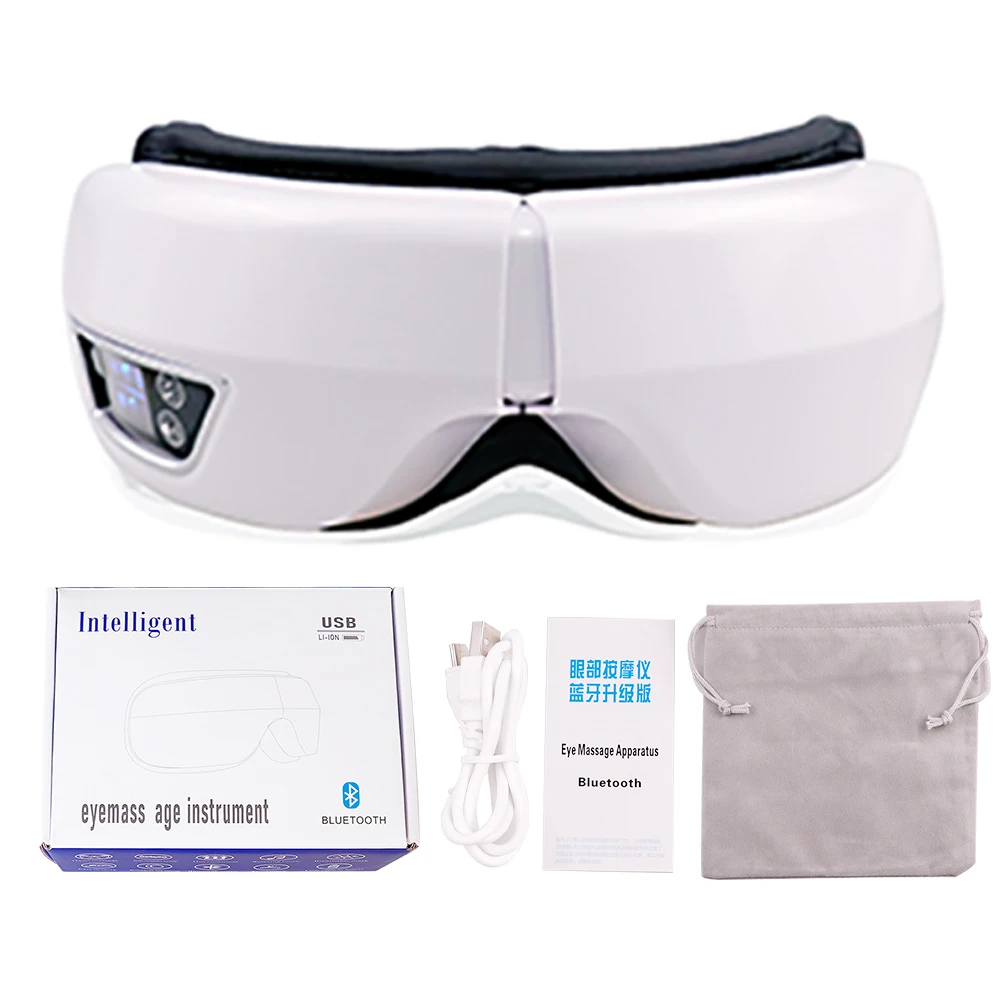 Knead Eye Massager Folding Vibration Airbag Compress Smart Eye Care Instrument Music Soothing Eye Massage Relax Fatigue Device