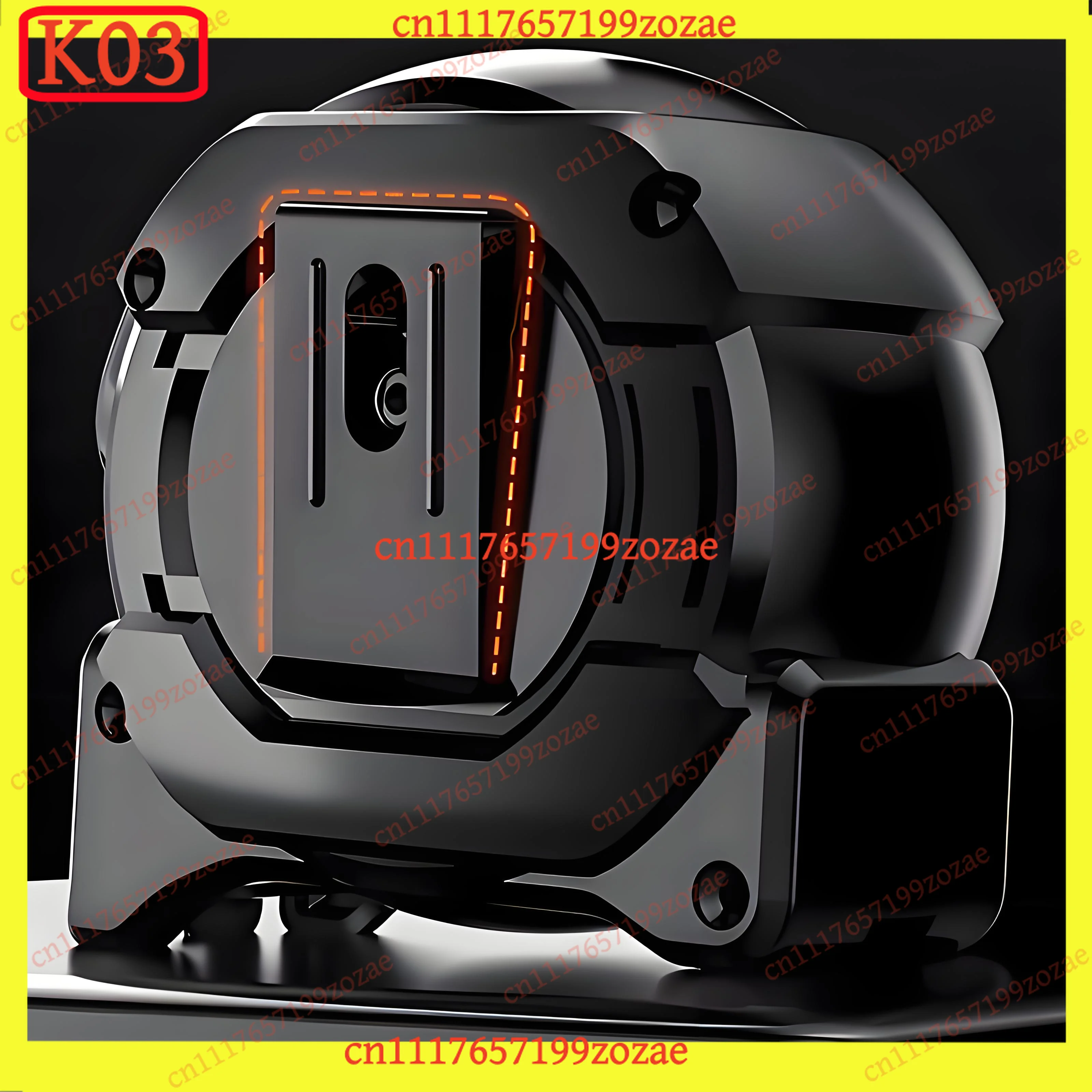 k3 Heavy Duty Steel Tape Measure, Self-Locking Metric Ruler with Fluorescent Blade & Wear-Resistant Coating