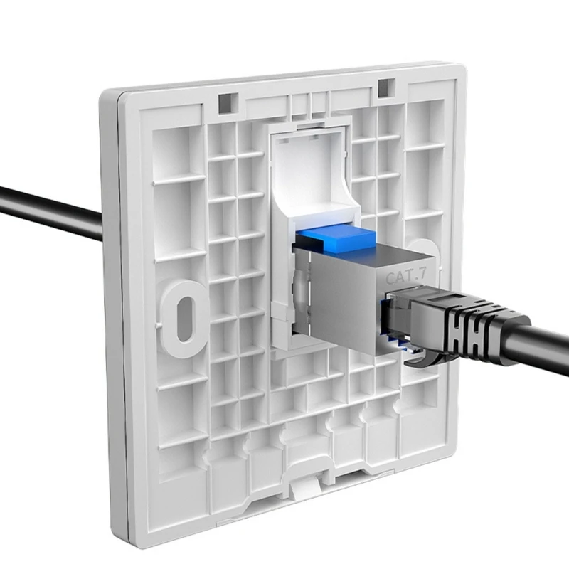 RJ45 Connector Ethernet Extender Extension for Cat7 Cat6 Cat5e Ethernet Cable Adapter Gigabit Female to Female