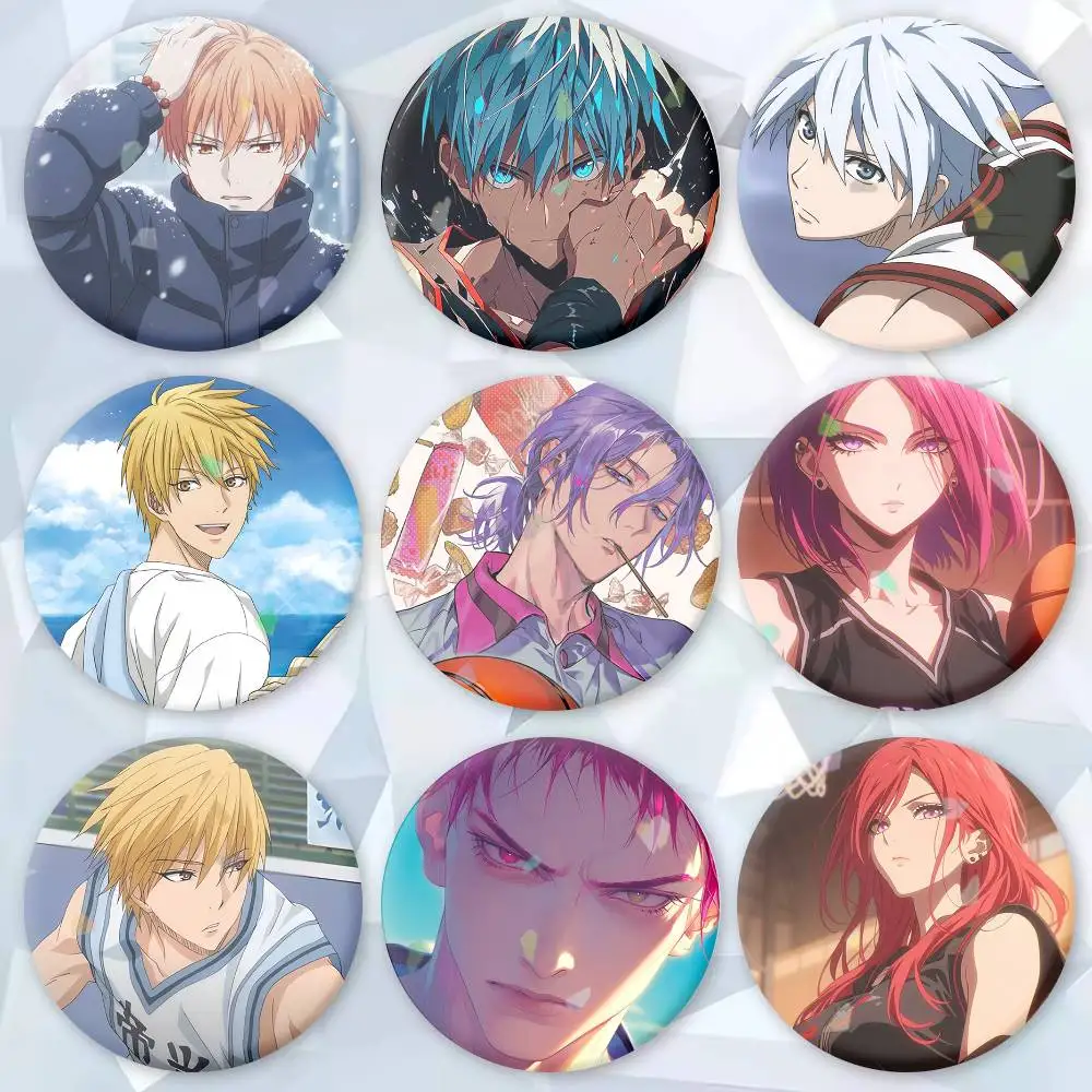 

K-Kuroko No Basket Button Pins Backpack Clothing Decor Brooch Badge Jewelry Gifts for Kids