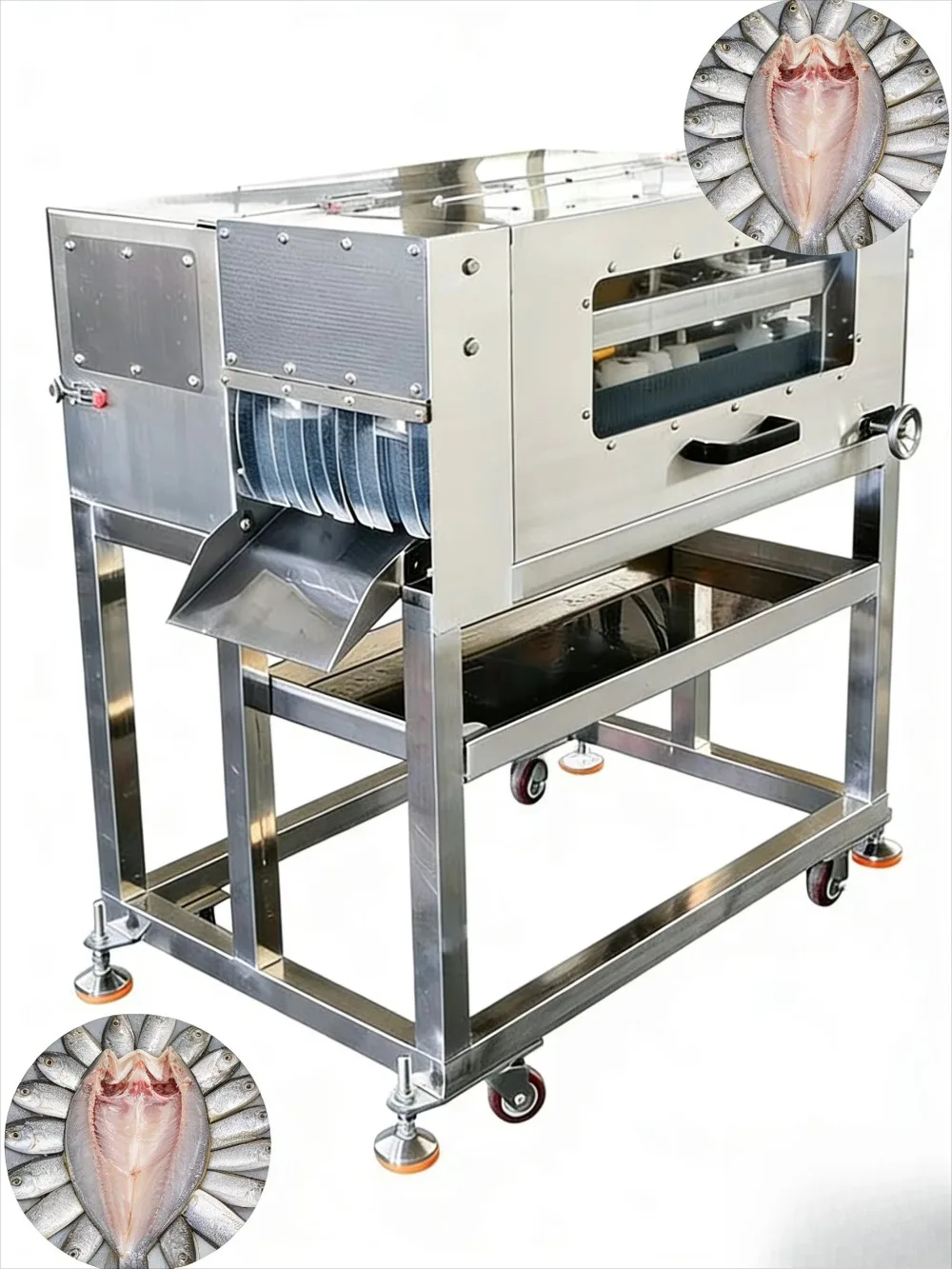 Obrázek 3: Ozk a ryba úklid gutting stroj