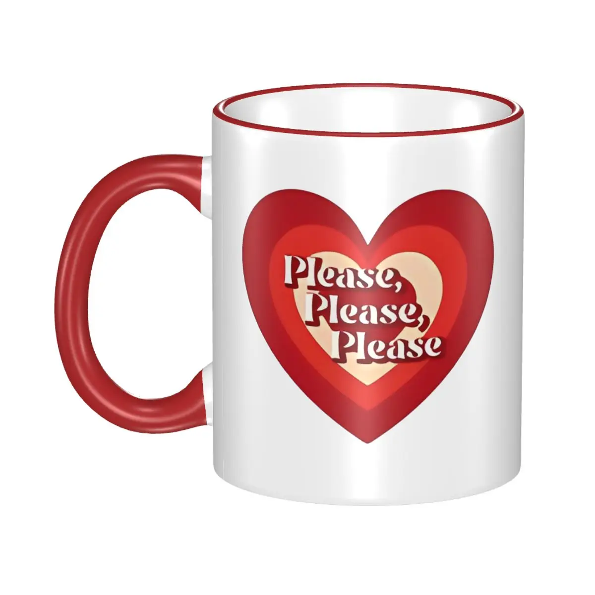 

Please Sabrina Carpenter Red Heart Mugs Kawaii Coffee Cup Gifts For Women Men