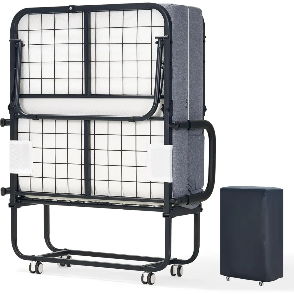 Folding Bed With Ma… - image