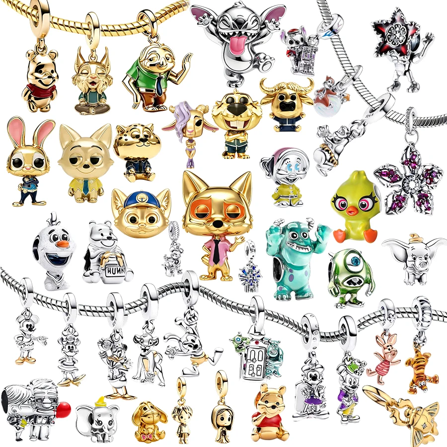 2026 Hot Sale 925 Silver Cartoon Charms Beads Fit Original B