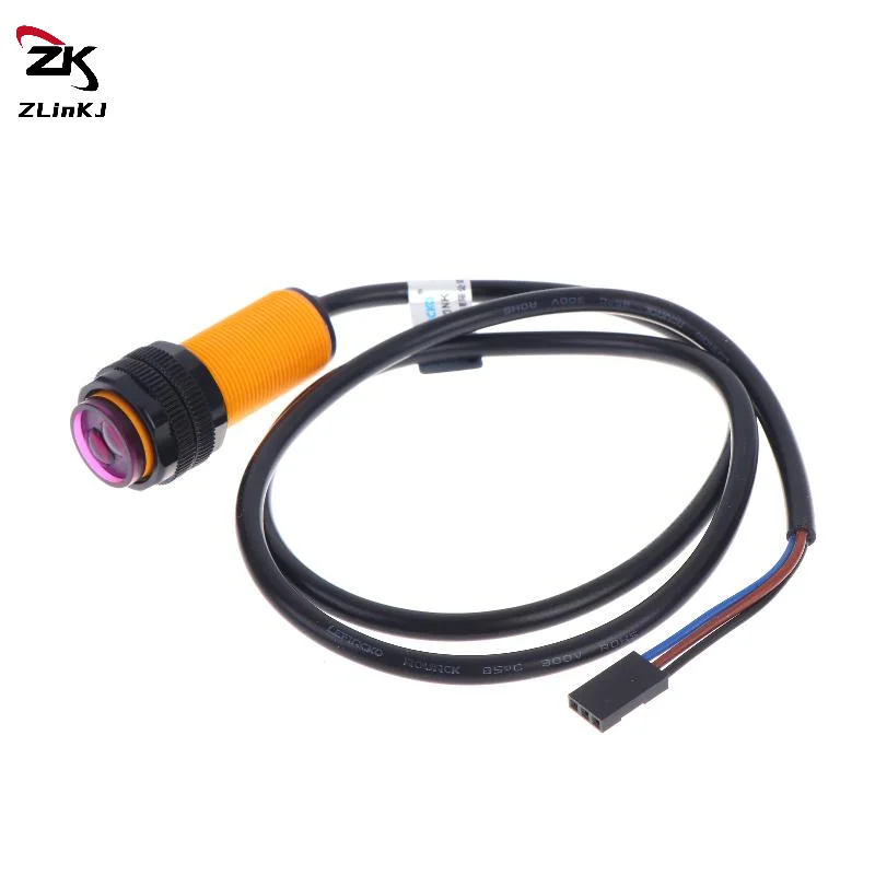 1Pcs E18-D80NK Infrared Obstacle Avoidance Sensor 5V Photoelectric Switch With Terminal For Smart Car Robot Upgrade Parts